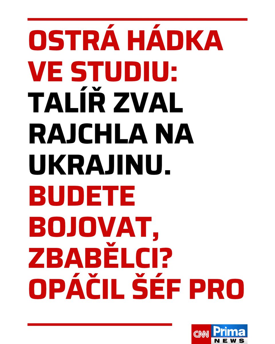 CNNPrima's tweet photo. V ostrou hádku se zvrhla diskuze o válce na Ukrajině v pořadu 360°. Poslanec František Talíř (KDU-ČSL) zmínil, že do válkou sužované země pravidelně jezdí. Vyzval poslance Jindřicha Rajchla (za SPD), který ruskou agresi opakovaně zpochybňuje, aby se k němu při další cestě do Chersonu přidal. V reakci se ho šéf hnutí PRO ptal, zda tam Talíř bude bojovat. Za hlasitého překřikování následně nazval ve vysílání CNN Prima NEWS lidoveckého zákonodárce zbabělcem. Článek ZDE: https://t.co/gEPGaQmGKP