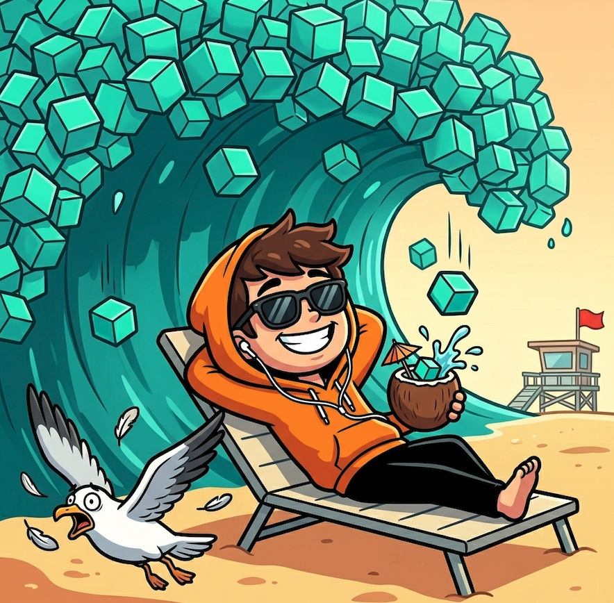 Blockboykas's tweet photo. Every legend starts at the bottom. 🧱

10 blocks a second, one goal: #1 meme on Kaspa.

$BLOCKBOI launches on 
@Kaspaseal 

 Help him climb. 🔥 https://t.co/ja90ERR2Sd