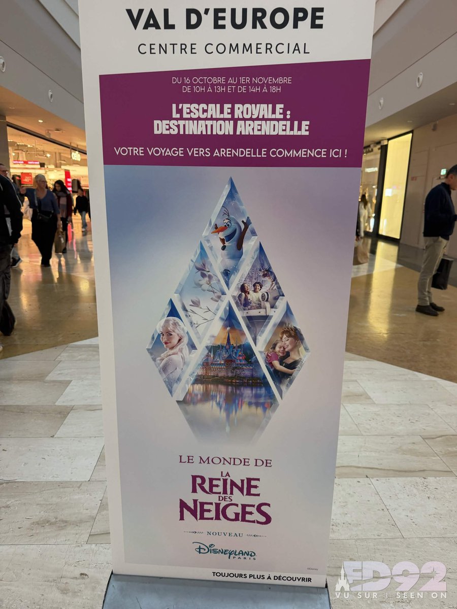 ED92Magic's tweet photo. A World of Frozen experience at Val D’Europe shopping centre ❄️

From October 16th to November 1st Hours: 10:00-13:00 and 14:00-18:00 https://t.co/oek1Yx4gLx