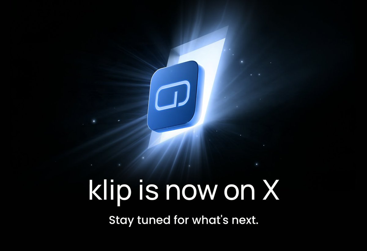 official_klip's tweet photo. 디지털 지갑 클립의 공식 X 계정이 열렸습니다.
이제 관련된 새 소식, 이벤트, 공지를 X에서 가장 먼저 만나보세요.
팔로우하고 클립 소식 놓치지 마세요!
아직 클립을 설치하지 않으셨다면?
→ https://t.co/pKP9y0O0jZ
#klip #crypto
#클립 #디지털자산 #디지털지갑 #안랩블록체인컴퍼니 https://t.co/9x9fMIvqVS