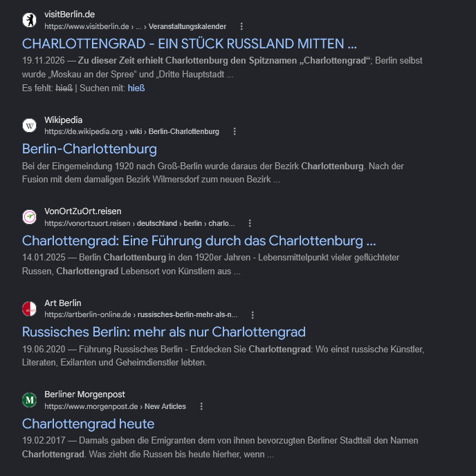 manadena's tweet photo. @Mueller_NJ_USA Er sollte Geschichte lernen - Charlottenburg hieß einmal Charlottengrad.  In den 1920er-Jahren erhielt der Berliner Bezirk Charlottenburg den umgangssprachlichen Spitznamen „Charlottengrad“. Grund dafür war die große Zahl russischer Revolutionsflüchtlinge. https://t.co/0roddxieLA