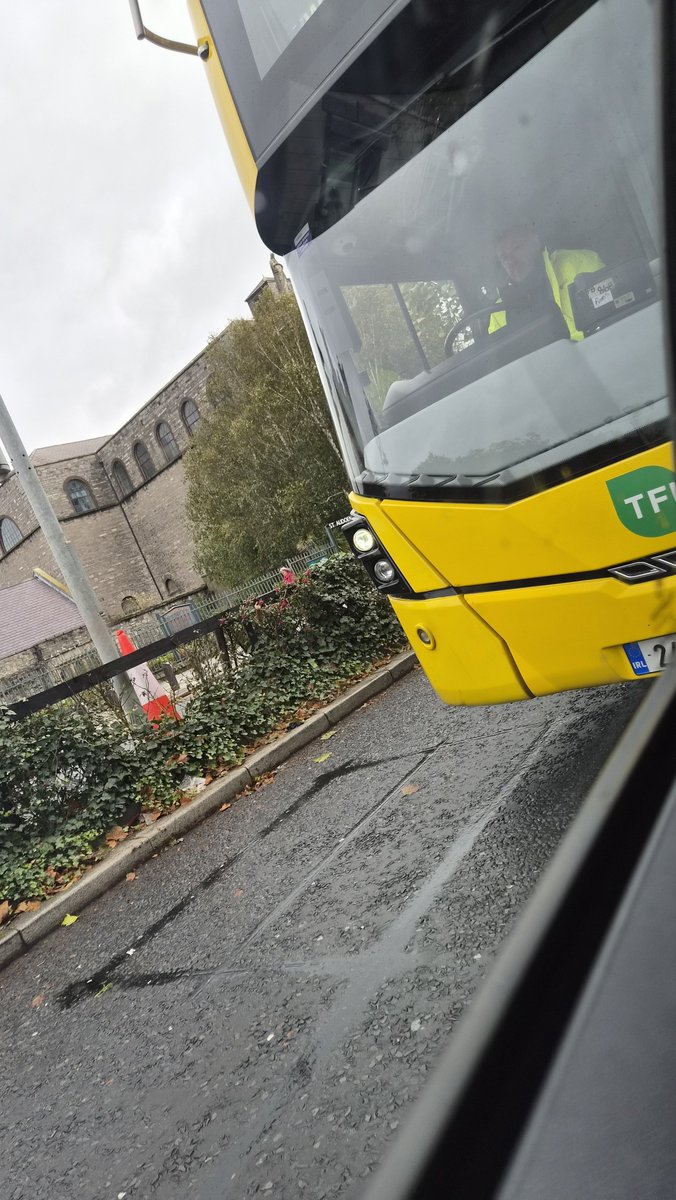 JenniferSt79's tweet photo. @TFIupdates the driver of your bus has anger issues. He was so close to the back of my car, you can see here in the photos. Absolutely appalling driving. https://t.co/U6YRM05Wv2