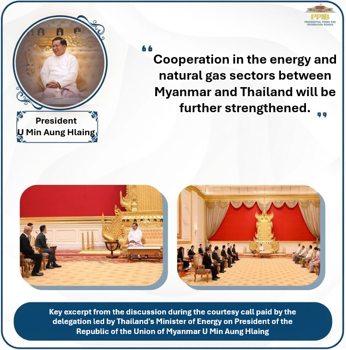 ViewsofMM22's tweet photo. Give-and-Take Diplomacy: Applying Reciprocity in Myanmar-Thailand Relations
---#WhatsHappeningInMyanmar @MFAThai 
International diplomacy operates on a give-and-take principle—giving up something to secure national interests, widely known as the Reciprocity approach.
---
Amid current positive relations, Myanmar has an ideal opportunity to apply this strategy. During President U Min Aung Hlaing’s visit, Thailand showed its commitment to Myanmar’s border stability by clamping down on anti-government groups, KNU, NUG supporters, fugitives, and illegal residents on its soil.
---
In return, Thailand’s Minister of Energy visited Nay Pyi Taw in mid-October to request energy cooperation. Realizing its dependence on Myanmar for energy, Thailand knows that securing its supply requires satisfying Myanmar's security needs.
---
Given Thailand’s history of harboring border insurgents, now is the prime moment for Myanmar to effectively leverage this reciprocity approach.