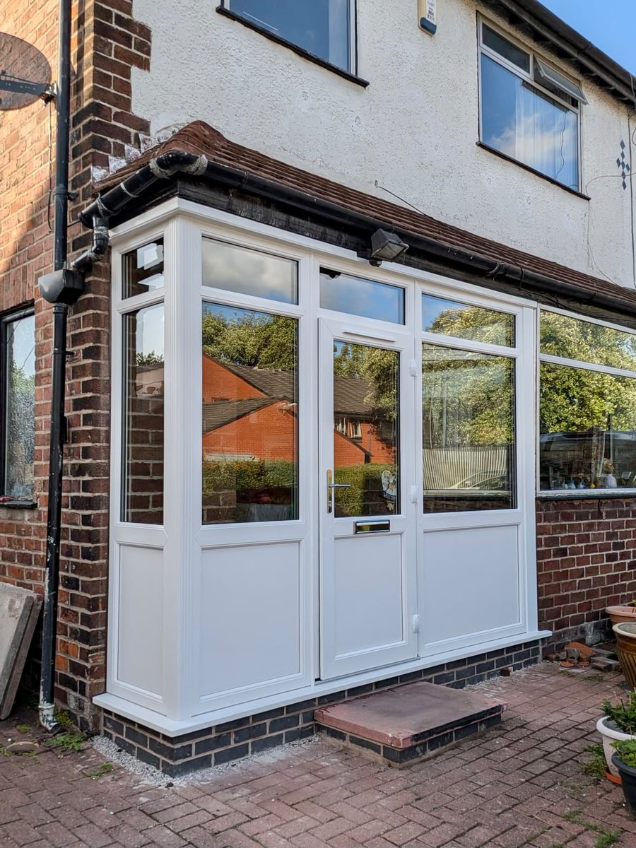 TheWindowCo's tweet photo. New porch installed in Stretford.

The original base was rotten and sinking, so we replaced that too, making sure the whole job was done properly from the ground up. https://t.co/Lof6QI2pxl