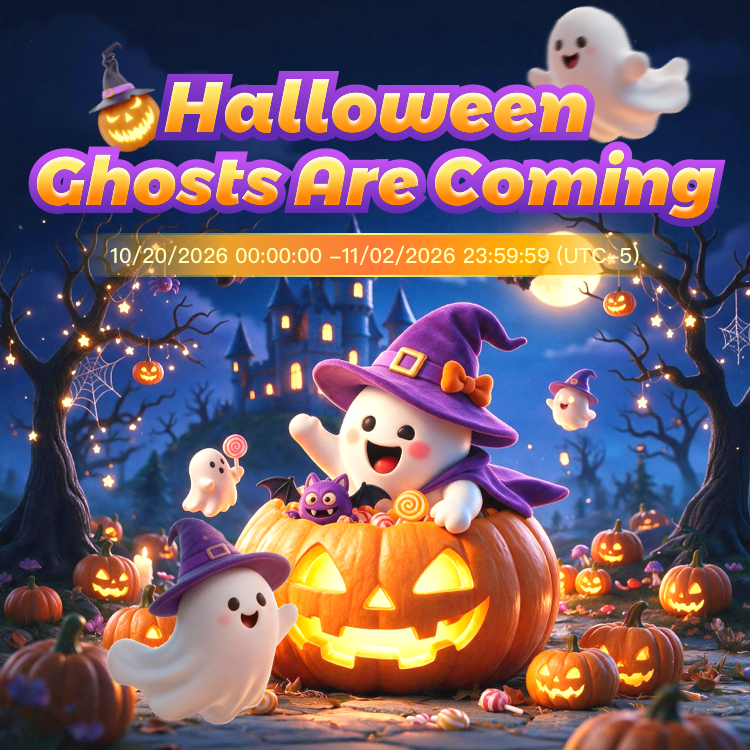 BuzzCastAPP's tweet photo. 👻 Halloween Ghosts Are Coming!
🗓️ Oct 20 – Nov 2 (UTC-5) 
⏰ Daily 19:00–23:59:59 | Ghost spawn time! 
✨ Send gifts such as Magic Hat, Ghost and Candy Ghost to repel ghosts and get 10 times Fire Power. 
🎁 Beat ghosts to drop Halloween Magic Boxes & chase the limited grand prize! 
Trick or treat, let’s hunt ghosts together 🎃

#BuzzCast #fyp #halloween2026 #paratí #livestreaming