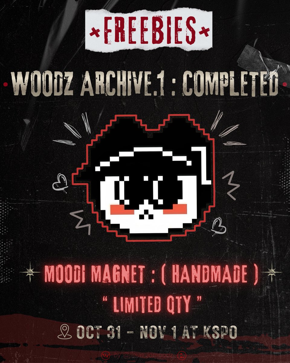 jieun_jomoodz's tweet photo. 𝐖𝐎𝐎𝐃𝐙 𝐖𝐎𝐑𝐋𝐃 𝐓𝐎𝐔𝐑 𝐀𝐫𝐜𝐡𝐢𝐯𝐞. 𝟏 : 𝐂𝐨𝐦𝐩𝐥𝐞𝐭𝐞𝐝  우즈 콘서트 나눔

⋆͛ •  𝐌𝐎𝐎𝐃𝐈 마그넷 (컬러비즈) 나눔합니다  • ⋆͛
➫ 사이즈 : 7.5*6.5 cm 

•  제가 직접 만든 무디 컬러비즈예요 ~ ♡⁼³

➫ 날짜 : 10/31(토) - 11/1(일)
➫ 수량 : 𝐋𝐢𝐦𝐢𝐭𝐞𝐝 𝐐𝐓𝐘
➫ 장소/시간 : 당일 타래로 공지

️🙇🏻‍♀️ 많은 관심 부탁드려요 🙇🏻‍♀️

맞나눔 환영합니다  
맞나눔 댓글 달아주세요~

#WOODZ #우즈 #조승연 
#Archive1_Completed