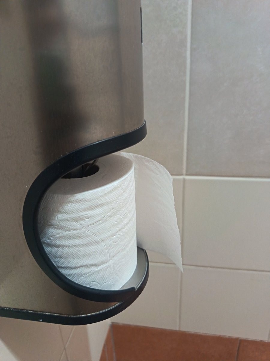 ProfListener's tweet photo. Sometimes I just go to a building or company's bathroom just to see how (which side/direction) do they install their toilet roll, then I start judging them. 🥲 https://t.co/ufgUiMD3Ir