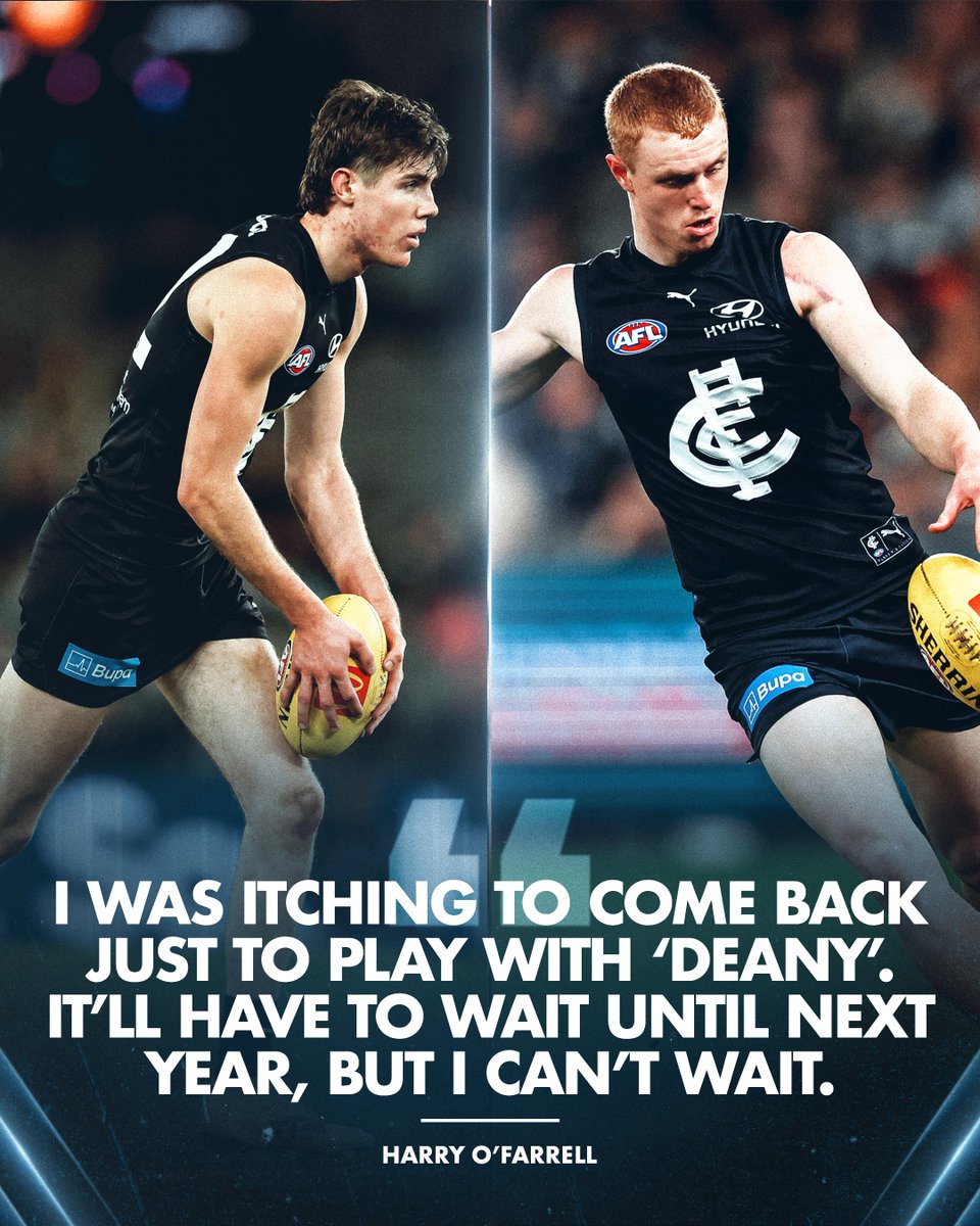 CarltonFC's tweet photo. A long wait.

It's going to be a special moment when boyhood Blue Harry O'Farrell is out there for his first game back in Navy Blue 🥹

FULL INTERVIEW: https://t.co/FFyU0Yqa34 https://t.co/1xgFblqYHI