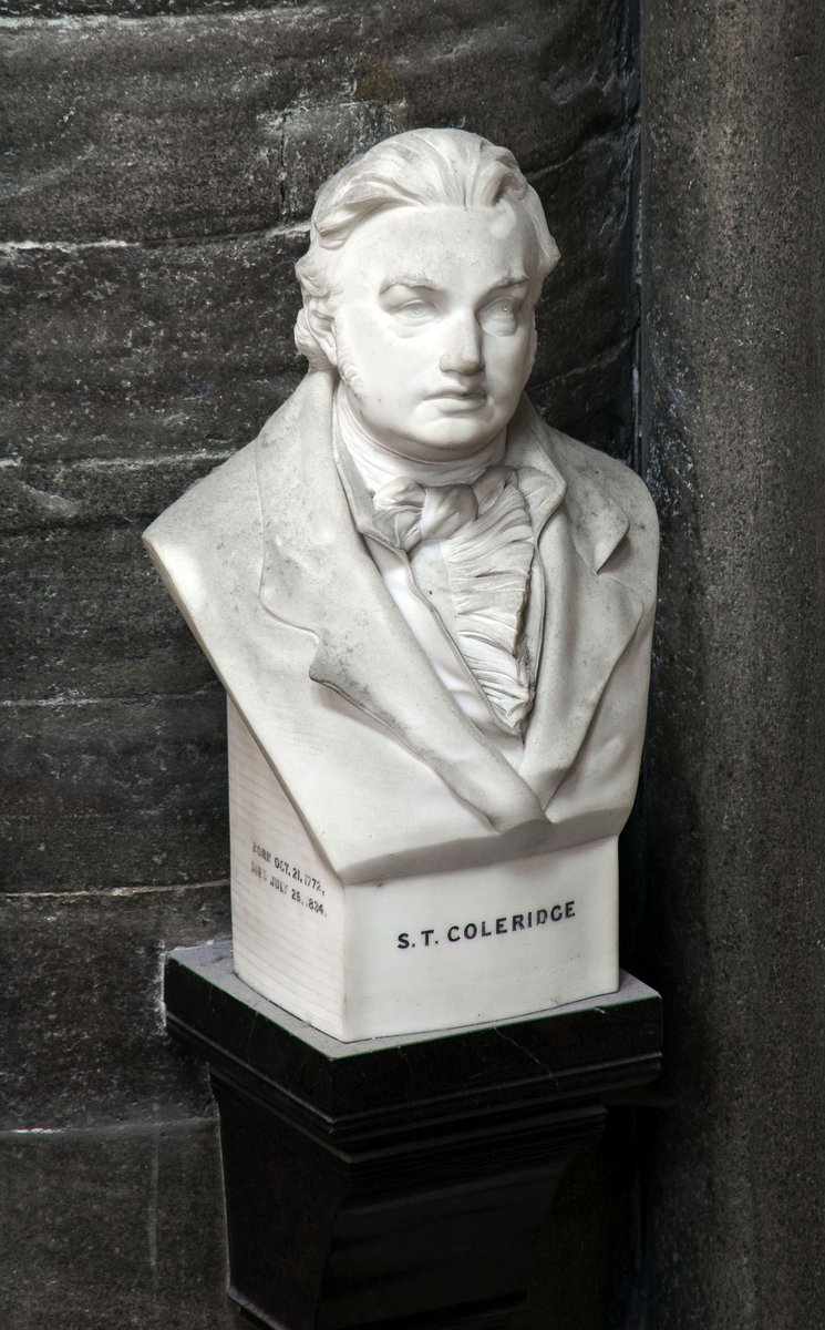 wabbey's tweet photo. Poet Samuel Taylor Coleridge was born #onthisday in 1772. A pioneer of the Romantic movement, Coleridge is best-known for his poem The Rime of the Ancient Mariner. He was active in Britain in the years following the French Revolution as a pamphleteer and lay preacher, inspiring a new generation of writers and gaining the patronage of progressive members of the rising middle class. He frequently wrote with William Wordsworth, who is also memorialised in Poets’ Corner.