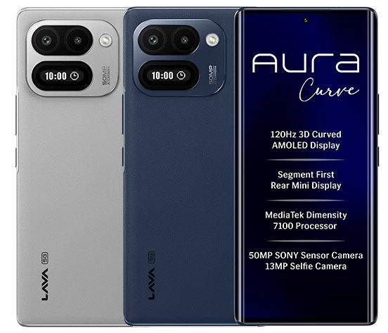 Techupdate3's tweet photo. Lava Aura Curve 5G launched in India for Rs 23,999

https://t.co/QeX4IiOqeA https://t.co/O1zgP3DEt0