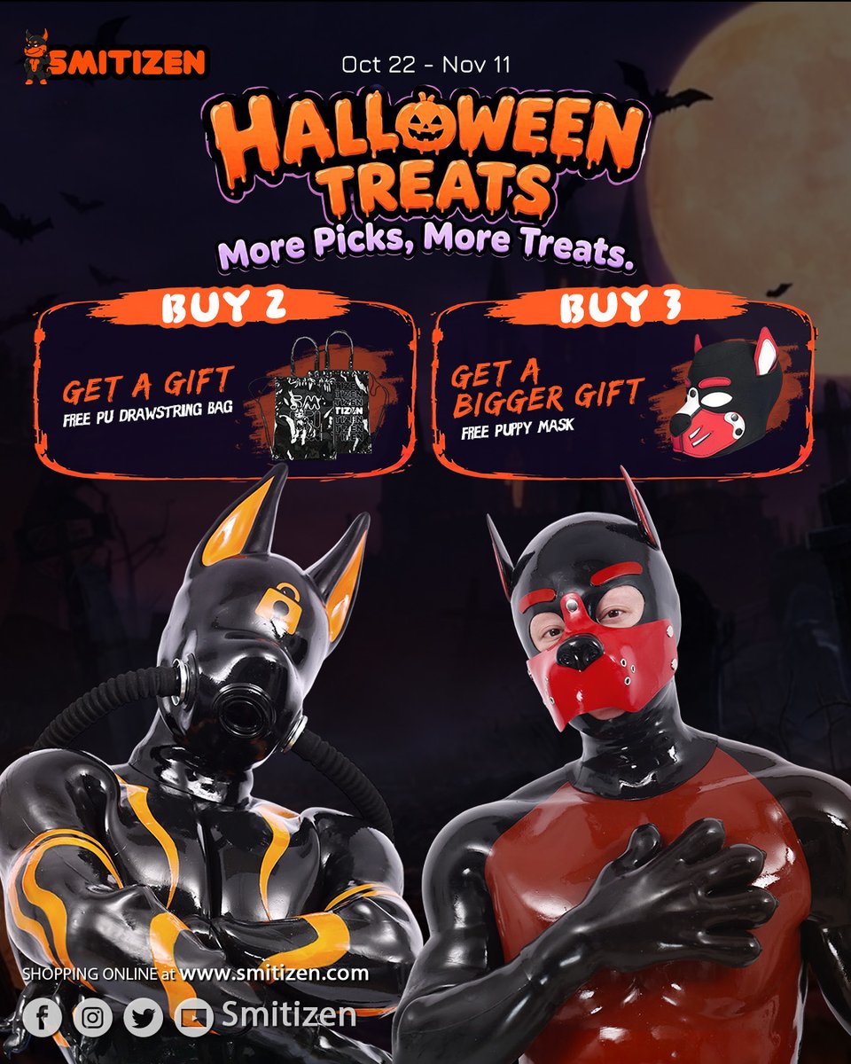 Smitizen's tweet photo. Halloween Treats are here at Smitizen 🎃🦇

https://t.co/75bKO4Pzpb

#smitizen #silicone #halloween https://t.co/WsXVUjQJ3u