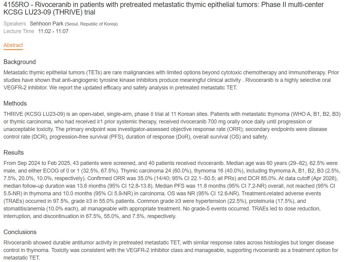 Hidehito HORINOUCHI ESMO 2026 slide: 4155RO - Rivoceranib in patients with pretreated metastatic