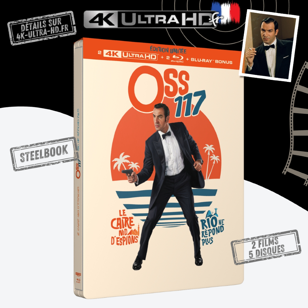 4KultrahdFR's tweet photo. ✅ C’est maintenant (rappel) – « 𝗢𝗦𝗦 𝟭𝟭𝟳 » 4K 🇫🇷
🛒 Voir les offres ➡ https://t.co/Y5TlNjuxUH

🎁 Éditions SteelBook / Coffret — sortie le 21 octobre 2026
🎬 Films (2006–2009)
#OSS117 #4KUltraHD #4KultrahdFR https://t.co/ndUTRemOnq