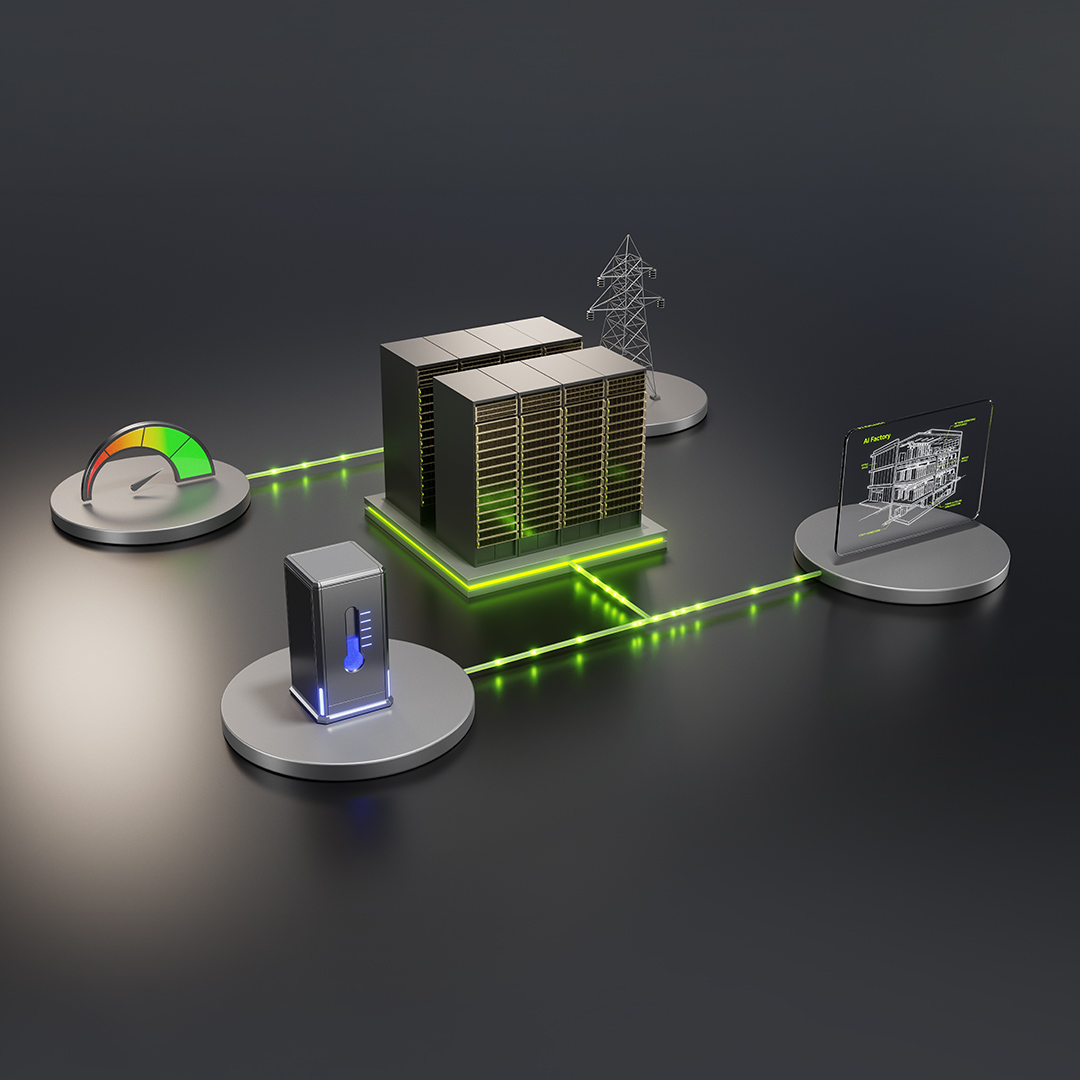 nvidianewsroom's tweet photo. Europe’s AI infrastructure leaders are adopting NVIDIA DSX to deliver the same AI output with less power and reduce water used for cooling.

DSX also helps operators adjust power demand to support grid reliability.

Announced at GTC Berlin: https://t.co/W18lUM5Yvw https://t.co/Ma6aEX1E4x