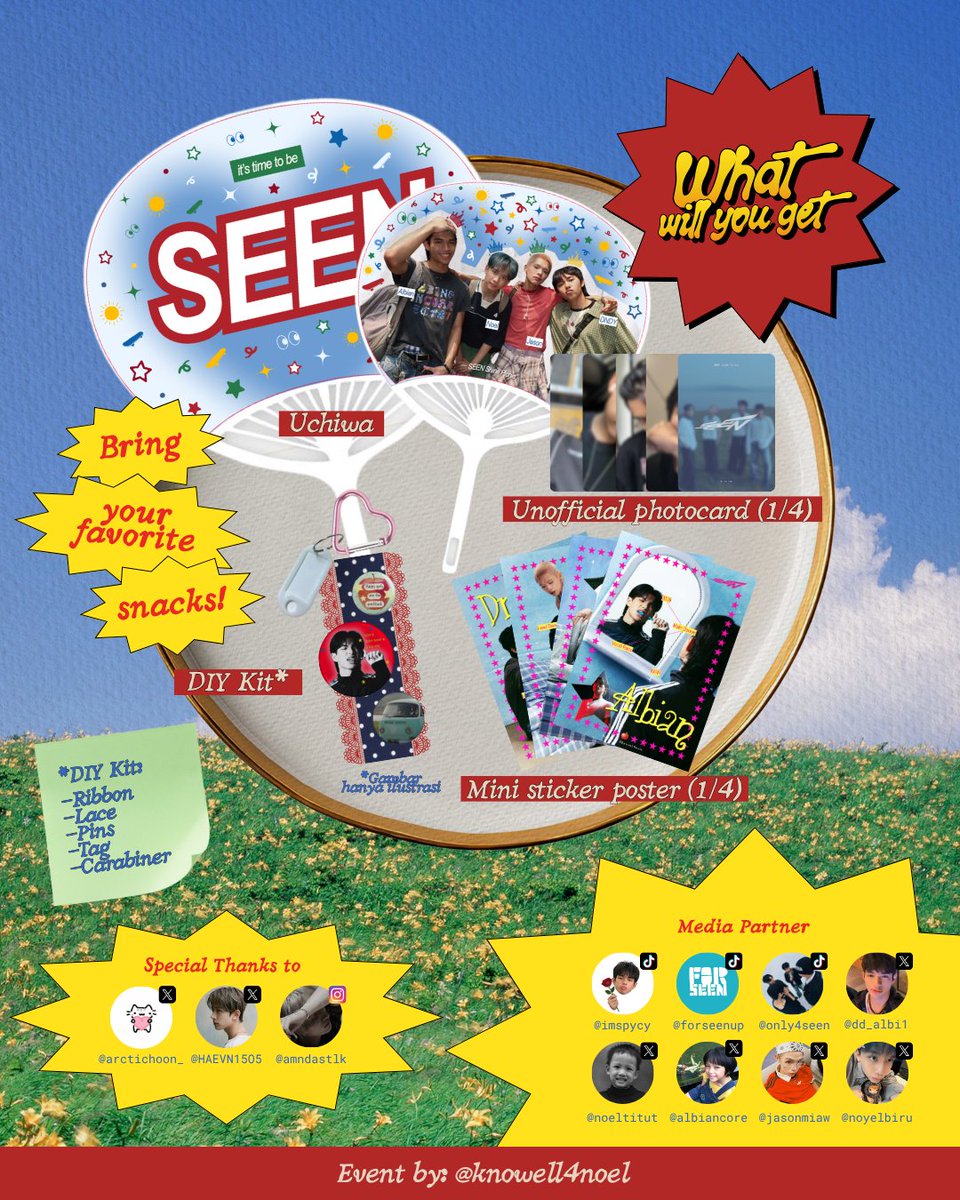 noyelbiru's tweet photo. 🍃✨SEEN Shine Picnic (30 Days of Loving SEEN)🍃✨

Nongks di alam sambil seru-seruan DIY⭑.ᐟ

📆 25 Oktober 2026
🕰️ 09:30-11:30 WIB
📍 Taman Bendera Pusaka, Jakarta Selatan
🌟 HTM 40K
🔗 https://t.co/IQxOQCB91N

#SEENShinePicnic #30DaysofLovingSEEN
#SEEN #JakartaPicnic https://t.co/va4jBDNCsS