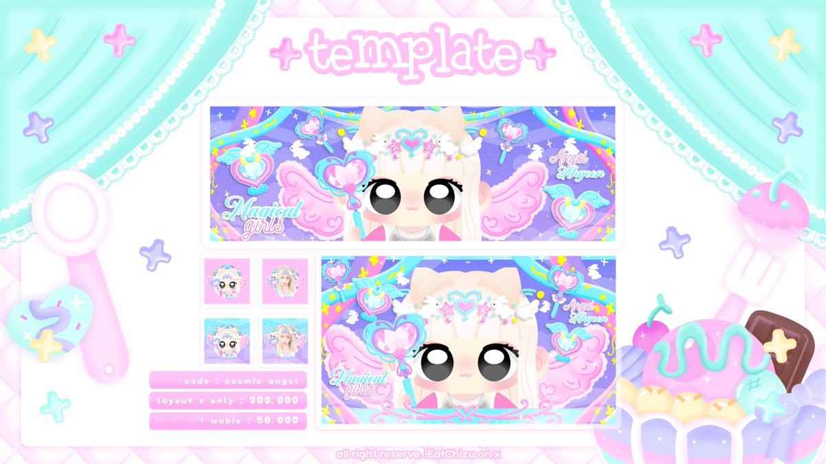 iEatChizu's tweet photo. 𓄲 🎐 ꒰꒰ — : RS TEMPLATE LAYOUT IPV

:: haii guyss! Aku di sini mau menjual 4 template layout chibi will get 1 free template, price : check pict. Bisa di take sekarang melalui dm yah! Bisa dp/fp. jan lupa baca rules templatenya yahh

 RTs highly appreciated ♡. #zonauangㅤ https://t.co/hx4pYCDPzJ