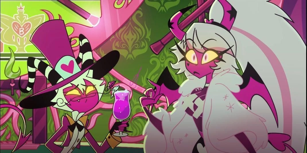 froppyccino's tweet photo. i can't belive that my fav crackship actually became canon, I fucking won so hard!
#HelluvaBoss #mayford https://t.co/aC8SMlpY0n
