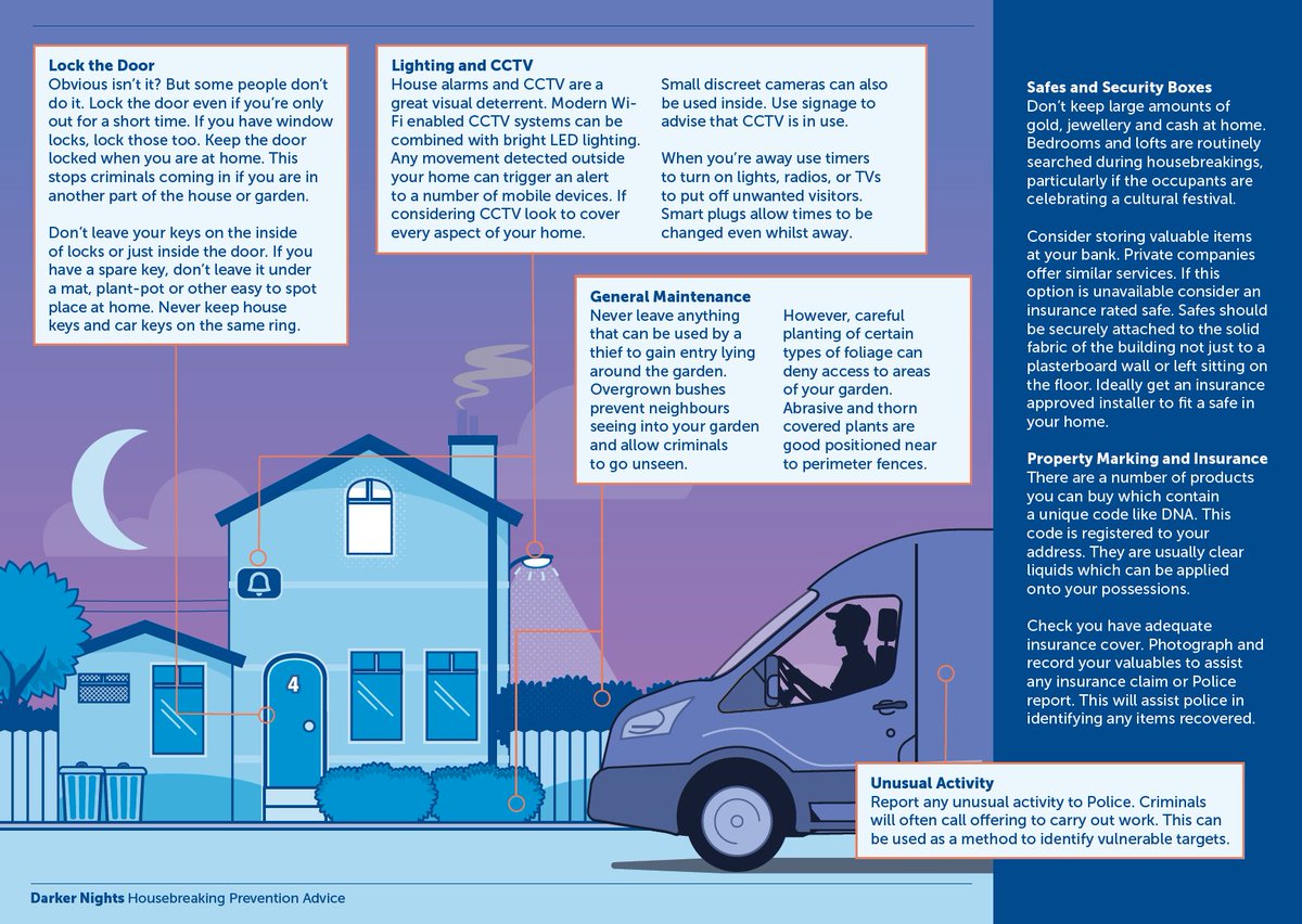 PSOSEdinburgh's tweet photo. With the clocks going back this Sunday, 25th October, check your home security.

☑️ Check lights and CCTV
☑️ Secure garden gates, sheds and garages
☑️ Lock away tools and bikes
☑️ Check door and window locks

For more advice, read the first comment. https://t.co/TpvZhKA6D9