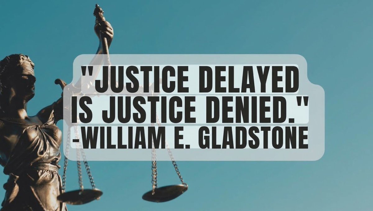 Sheyyydush's tweet photo. Yani; “Geciken adalet, adalet değildir."
“Gecikmiş adalet, reddedilmiş adalettir.”
#JusticeForAll ⚖️