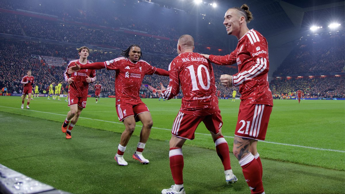 AnfieldEdition's tweet photo. Liverpool’s 5 games until the international break:

• Brighton (H)
• Chelsea (H - LC)
• Arsenal (H)
• Fenerbahce (A - UCL)
• Crystal Palace (A)

5 games in 12 days. They’re coming thick and fast. https://t.co/WpoqWe7oee