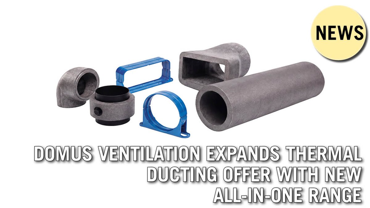 Housebuilderdev's tweet photo. Domus Ventilation is expanding its thermal ducting range with a new all-in-one solution! 

Check it out here: https://t.co/IocRk3TldU 

#Ventilation #Innovation 🌬️✨ https://t.co/hClG8lJ1O5