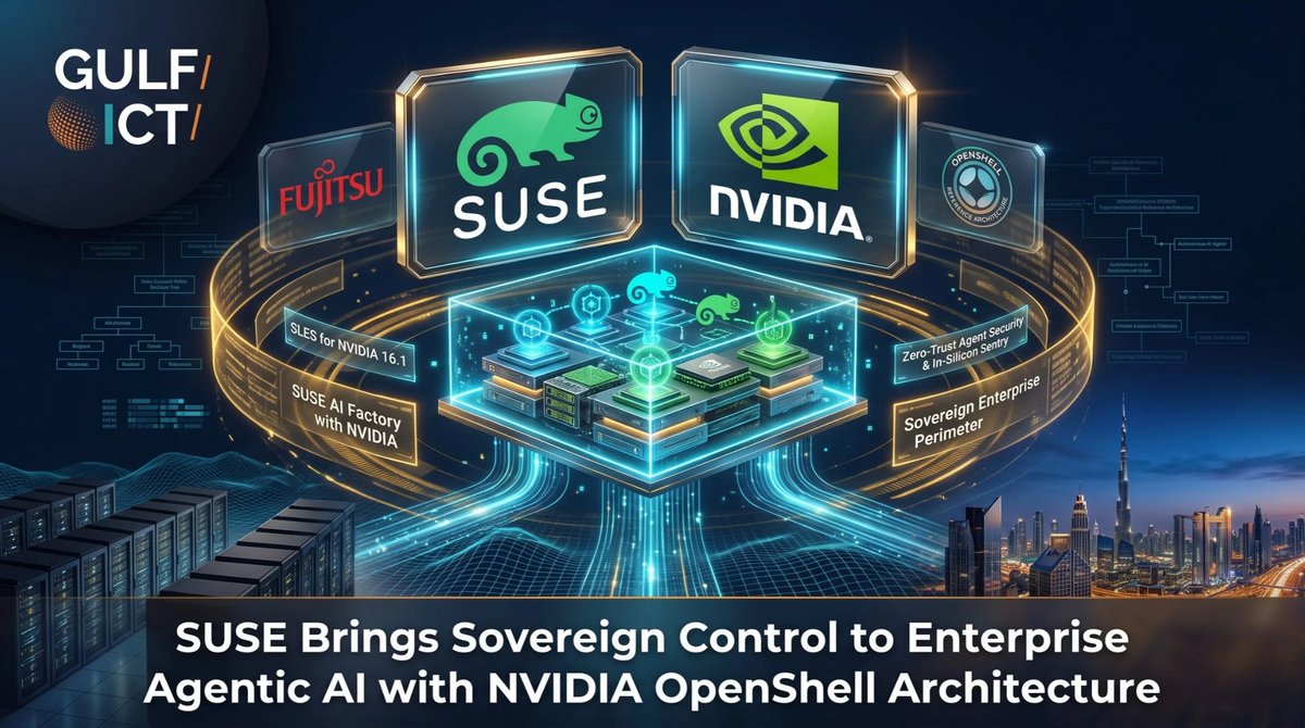 GulfICTnews's tweet photo. SUSE wants enterprises to use AI agents without giving up control. 🤖🔐

With NVIDIA OpenShell + SUSE AI, agents can run inside secure sandboxes while organizations keep control of data, credentials and infrastructure.

The shift:

more AI autonomy → stronger guardrails

https://t.co/G2RBFS786T

#SUSE #NVIDIA #AgenticAI #GulfICT