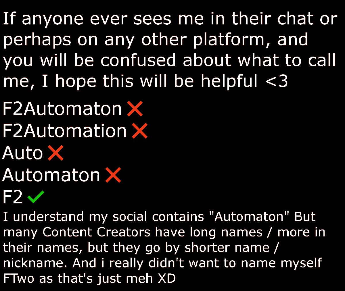 F2Automaton's tweet photo. Thanks For Coming And Reading My Ted Talk https://t.co/nImUORBU6R