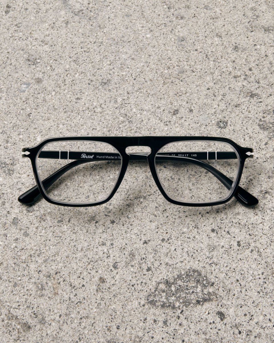 Persol's tweet photo. Optical precision, weightless design. Crafted from ultra-thin acetate, Walter brings clarity, comfort, and refinement to everyday moments.
#PersolIcons

Discover more: https://t.co/TfPkSZGf7w https://t.co/Mt0L6RM37Z