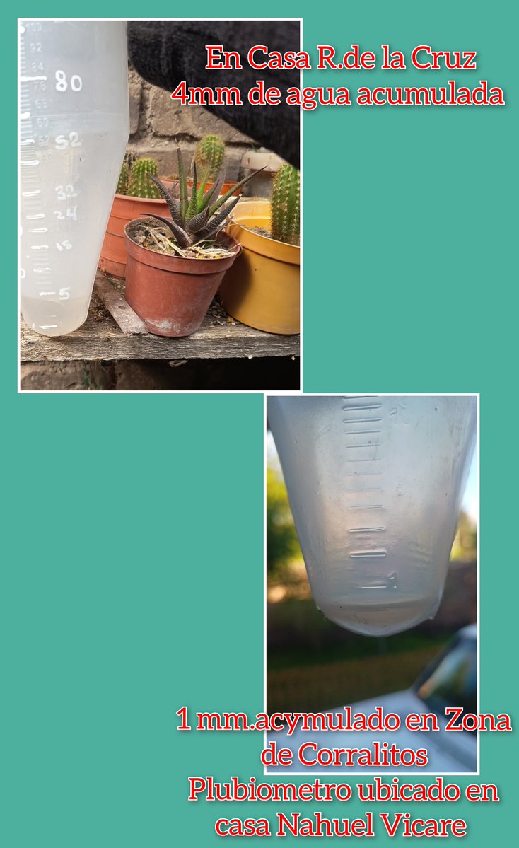 piedradari3's tweet photo. Tenemos el registro de lluvia acumulada . 
Tenemos un nuevo pluviometro en zona de Corralitos.
En casa de Nahuel Vicare, https://t.co/MR7nAXnHND