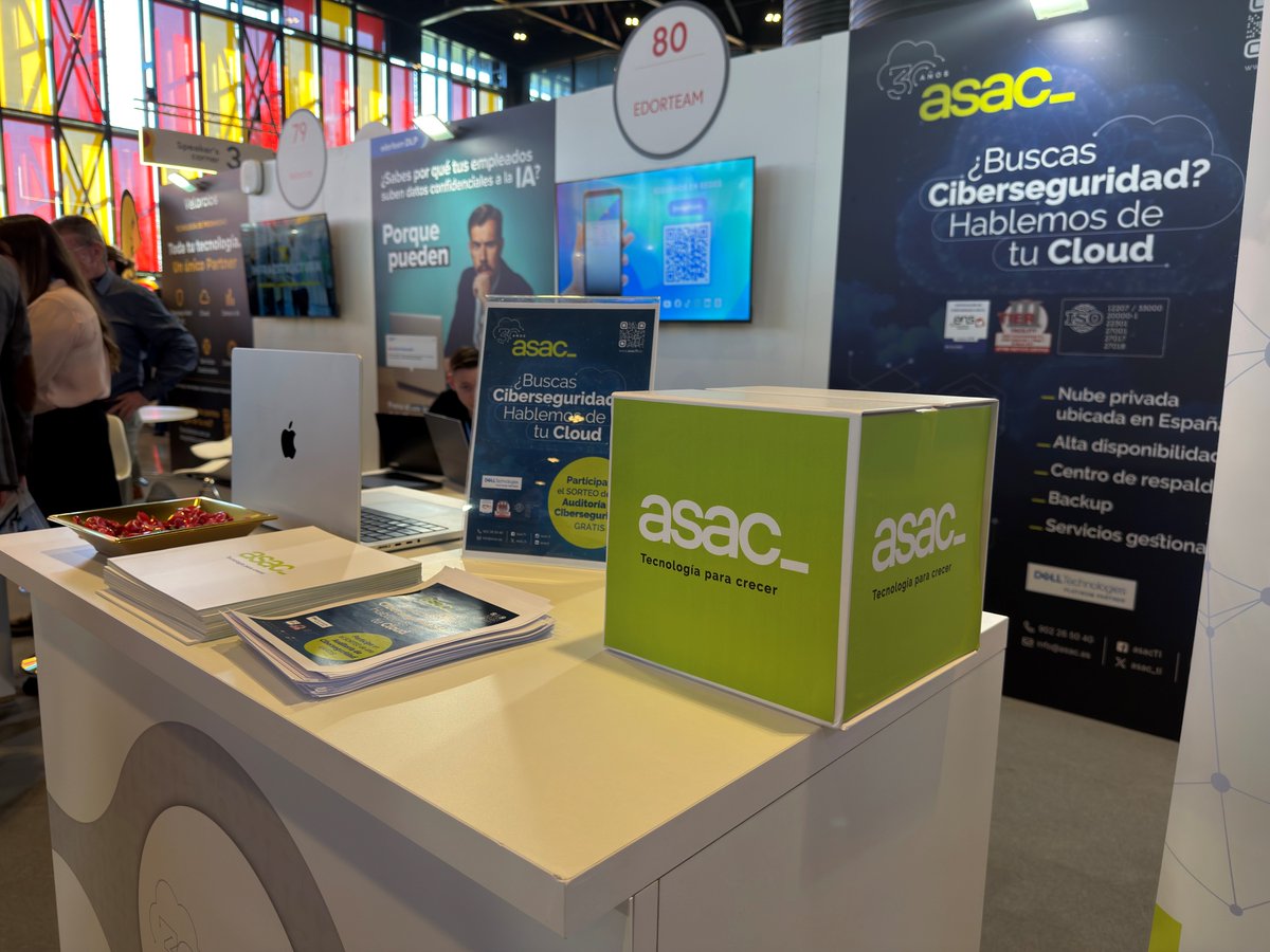asac_ti's tweet photo. Todo listo en #20ENISE. Visítanos en el stand 81 y participa en el sorteo de una auditoría de #ciberseguridad.
🎤 Mañana a las 13 h, nuestro CISO, Juanma Rodríguez, hablará de #Cloud y #cumplimientonormativo en el Speaker Corner 4.
¡Te esperamos! 👋
#ENISE2026 #ASAC30años #IT #TI https://t.co/GMeD4IhvOW