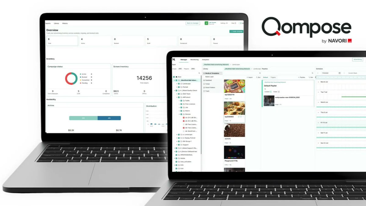 DigSignageToday's tweet photo. Navori Labs launches unified digital signage platform. Navori Labs has launched Qompose, a unified digital signage platform built from the ground up for intelligent screen networks.
Qompose was developed by the global engineering teams behind Navori... https://t.co/tQtzXxIZJ8 https://t.co/SYZV4RNEDM