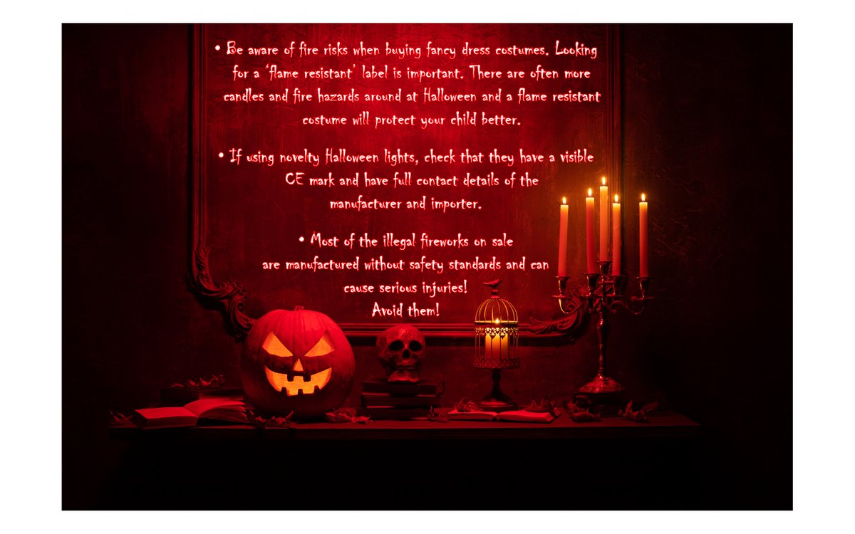 FireSafetyIre's tweet photo. A few fire safety tips for you with Halloween approaching.

@DeptHousingIRL 
@JamesBrowneTD 
#FireSafetyIRE #STOPfire https://t.co/eCZa77niVY