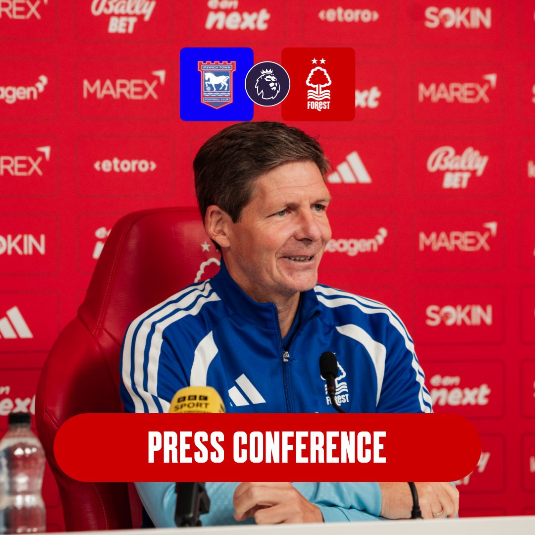 NFFC's tweet photo. Oliver Glasner will preview Friday's trip to Ipswich Town from around 2pm this afternoon. 🎙️  

➡️ https://t.co/Mmn31VqNFo https://t.co/ayUnXZGiX5