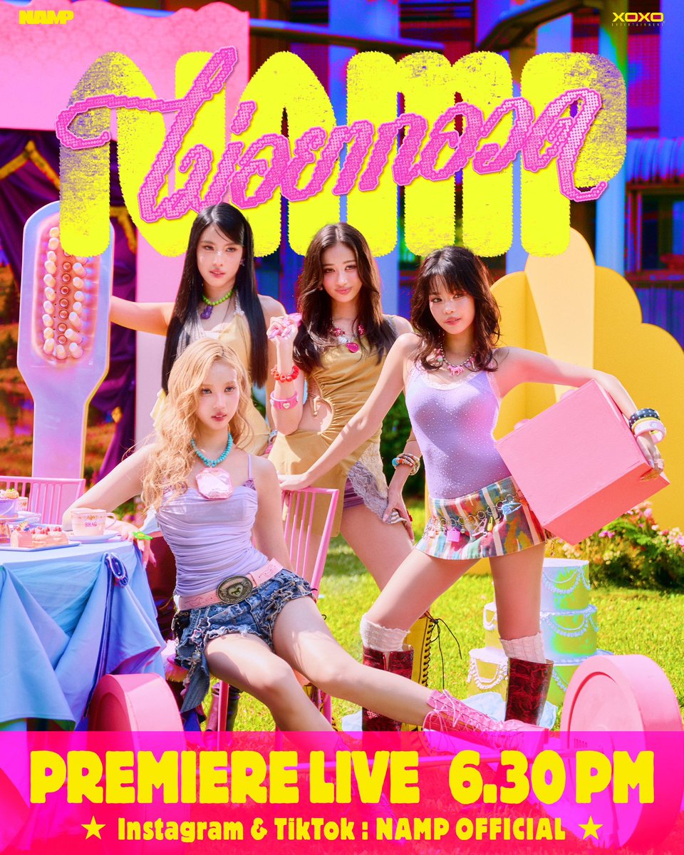 NAMPofficialth's tweet photo. PREMIERE {LIVE🔴} : NAMP ไม่อยากอวด (Brag) ⭐️🩷

Instagram &amp; TikTok : 6.30 PM 
📍NAMP OFFICIAL

✪ Official Music Video 🎟️
✪ 21.10.2026 | 7PM (ICT)
✪ XOXO Ent.

#NAMPไม่อยากอวด
#NAMP_th #NotAMinorPlayer
#XOXOentertainment https://t.co/5ioGSpP3Ks