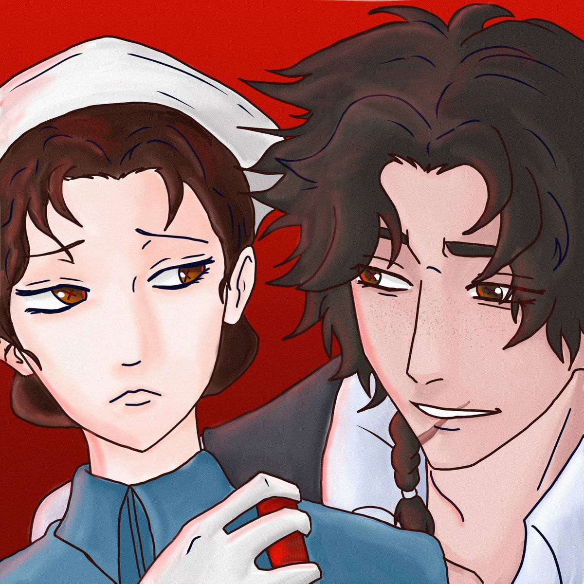 _NaNa2907_'s tweet photo. My duo’s mains.
Really looking forward to the new sports team.
#emilydyer #doctor #hernandoromero #matador #idv #identityv  #esportseries https://t.co/n4bs6OqgnN