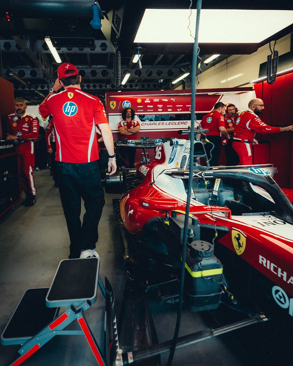 ScuderiaFerrari's tweet photo. Settling back into the race week rhythm 🇺🇸🎼 https://t.co/wmdrEZX3L7
