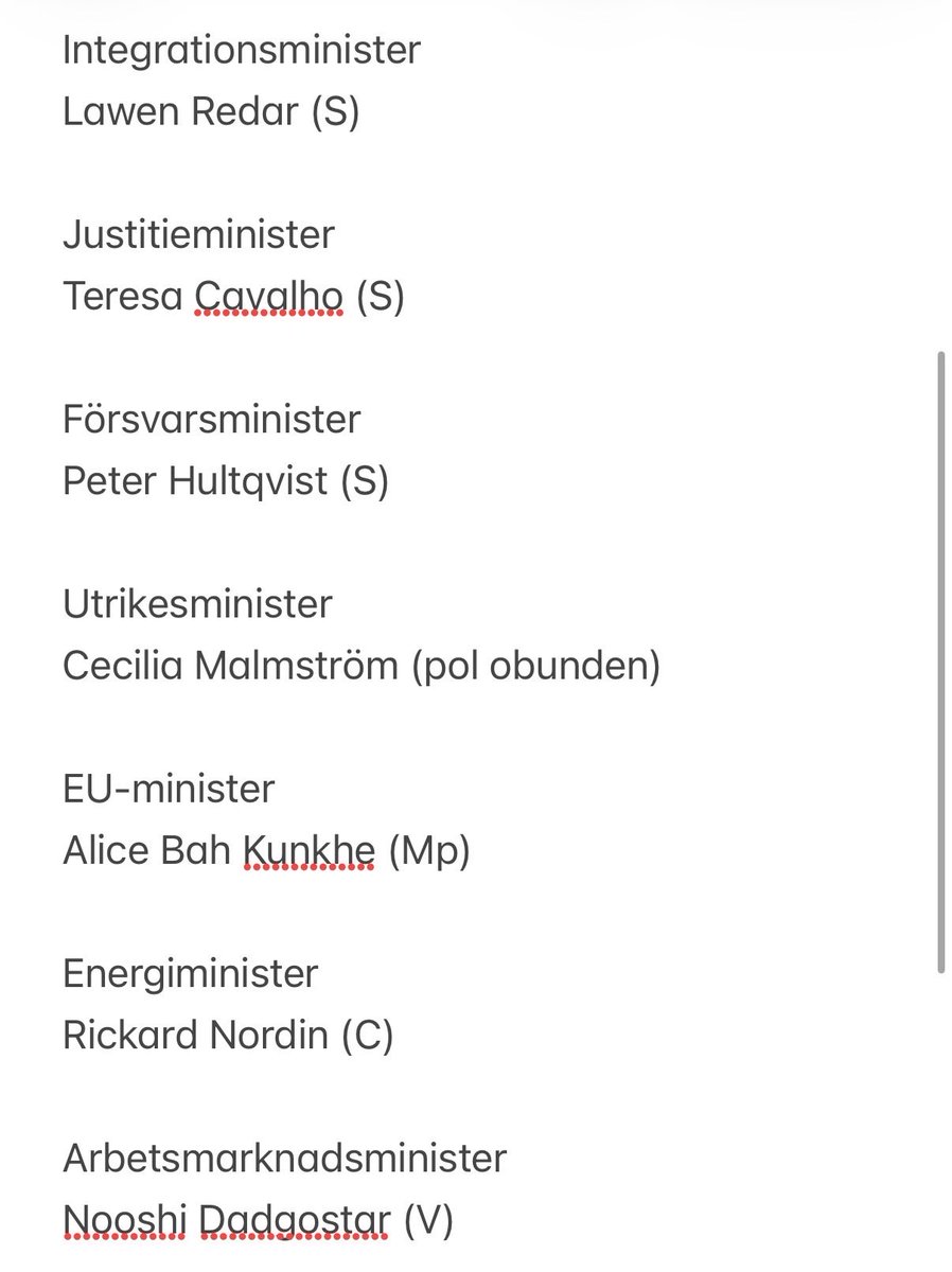 Greayer's tweet photo. Den rödgröna regeringen med V-ministrar? https://t.co/Id4qJILZ00