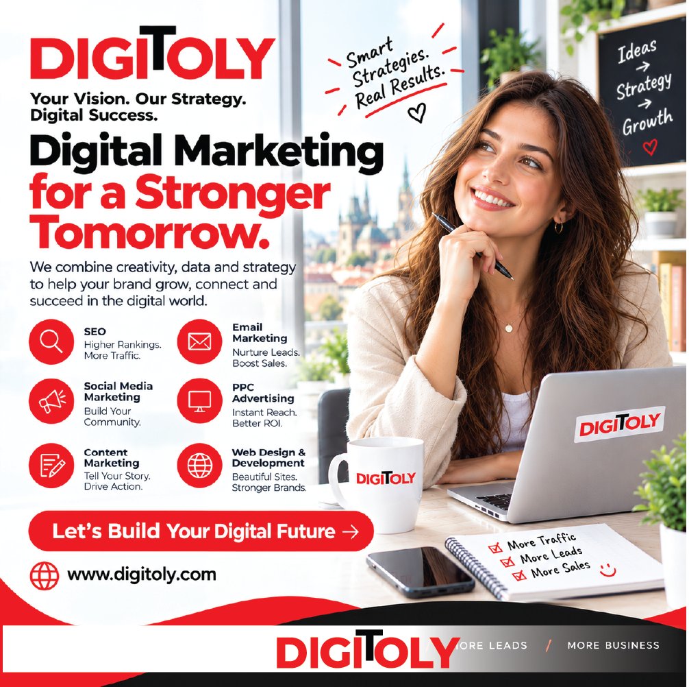 digitoly's tweet photo. 🚀 Digital Marketing for a Stronger Tomorrow! 📈✨
Your Vision. Our Strategy. Digital Success.  💡🔥
👉 https://t.co/A4MRhPGYK9

#Digitoly #DigitalMarketing #SEO #SocialMediaMarketing #PPC #WebDevelopment #BusinessGrowth #DigitalStrategy #MarketingAgency https://t.co/e8qKRMjTVO