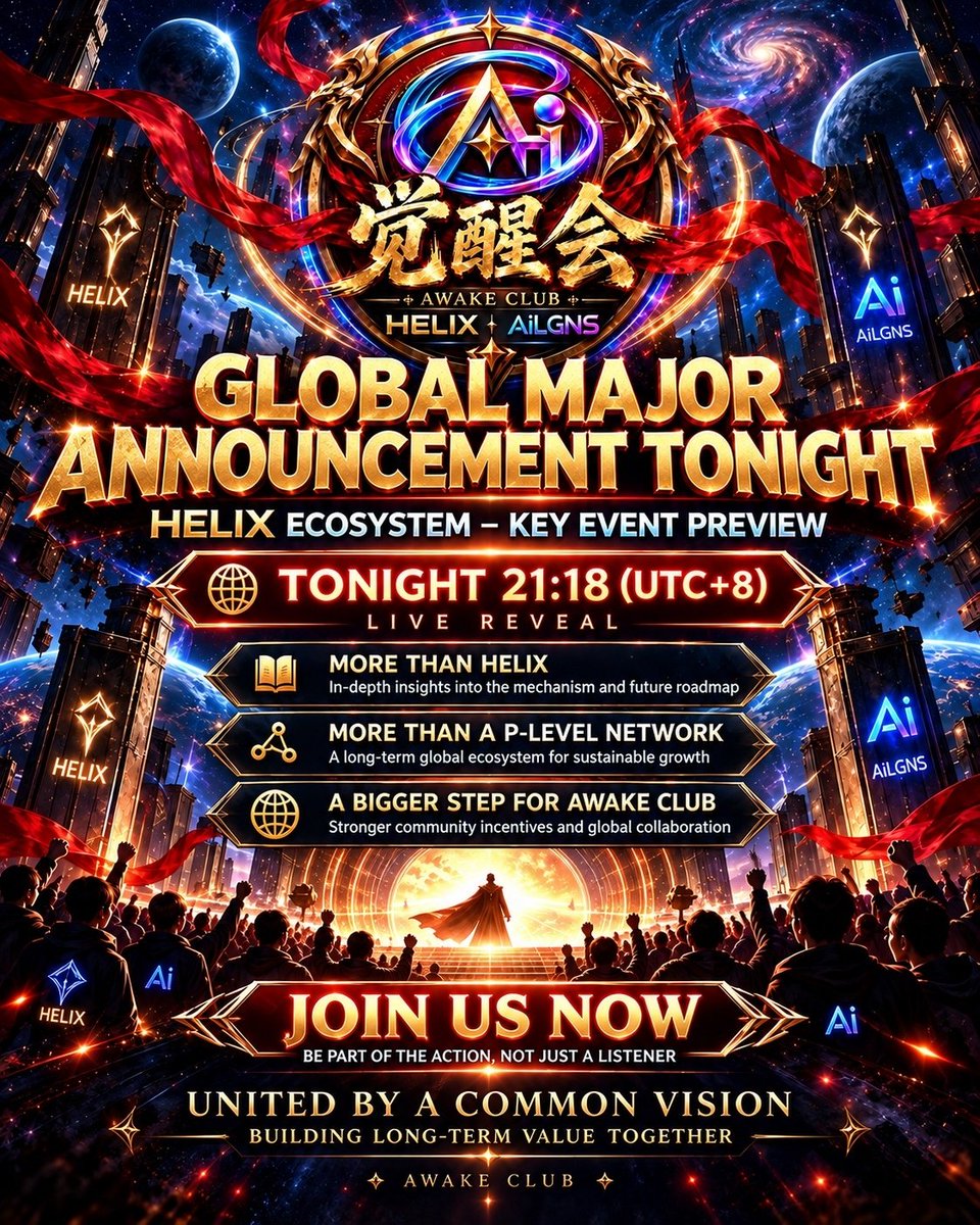 devlgns's tweet photo. 🌍🔥 HELIX GLOBAL ANNOUNCEMENT — LIVE ON ZOOM!

⚔️ A major new initiative will be unveiled LIVE by the AWAKE CLUB President! 👀

This is bigger than rewards and P-level rankings. It’s about building a stronger global community and creating long-term value together.

📅 Tonight, October 21
⏰ 6:45 PM India 🇮🇳 | 9:15 PM Beijing 🇨🇳

🎥 JOIN DEV LGNS LIVE ON ZOOM ����
🔗 https://t.co/lsolvwYrgi

🆔 Meeting ID: 829 3536 3692
🔐 Passcode: 914494

🔥 Don’t miss this important community update!

Follow @devlgns on X & YouTube for HELIX, LGNS & AiLGNS updates.

⚠️ Always DYOR.

#HELIX #AiLGNS #LGNS #AWAKE #DeFi