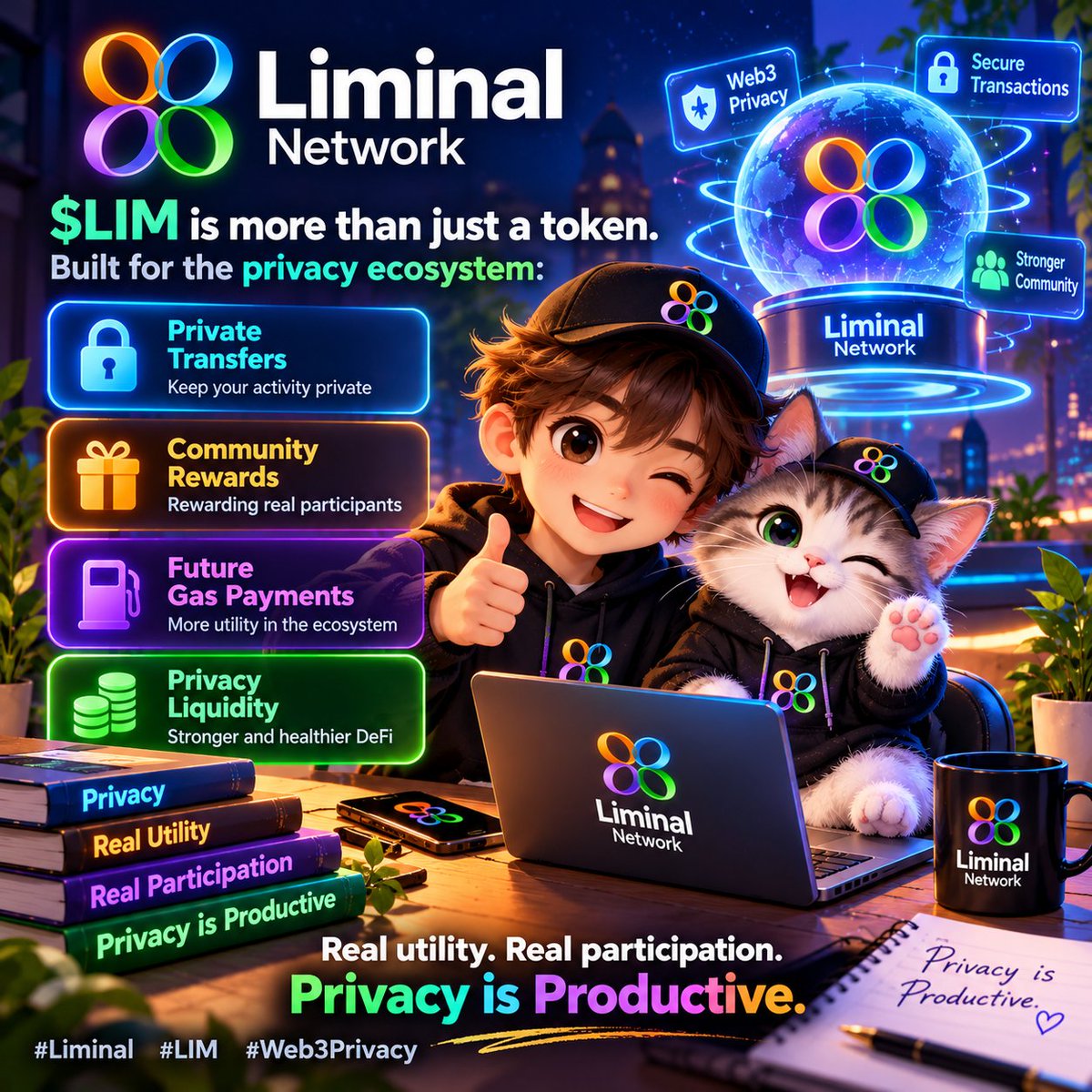 oxchaad's tweet photo. $LIM is more than a token  real utility, privacy by default, community rewards &amp; future gas payments. Building a solid Web3 ecosystem 

#Liminal #LIM https://t.co/zNu7fhpw10