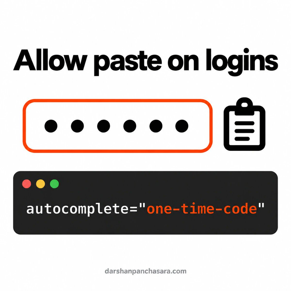 DarshanD3v's tweet photo. Quick WCAG 2.2 quiz. Which one fails AA?

A) 20x20 icon button, no other target within 12px of its center
B) A list you can only reorder by dragging
C) A login form that allows paste
D) A small link inside a sentence

Your answer? https://t.co/eEd66wLFut