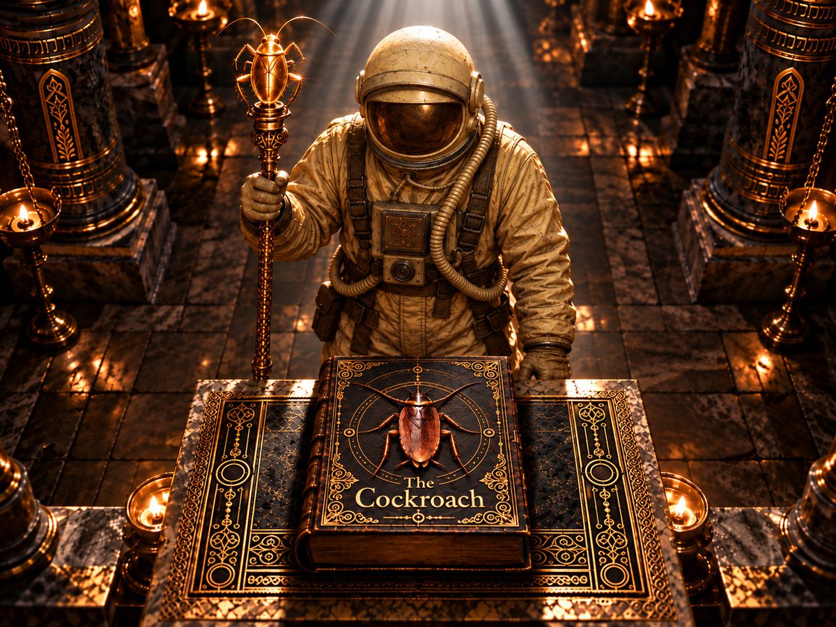 MC_Cockroach's tweet photo. Promised 350,000,000 years ago 

$Cockroach https://t.co/wuzjwnlhZb