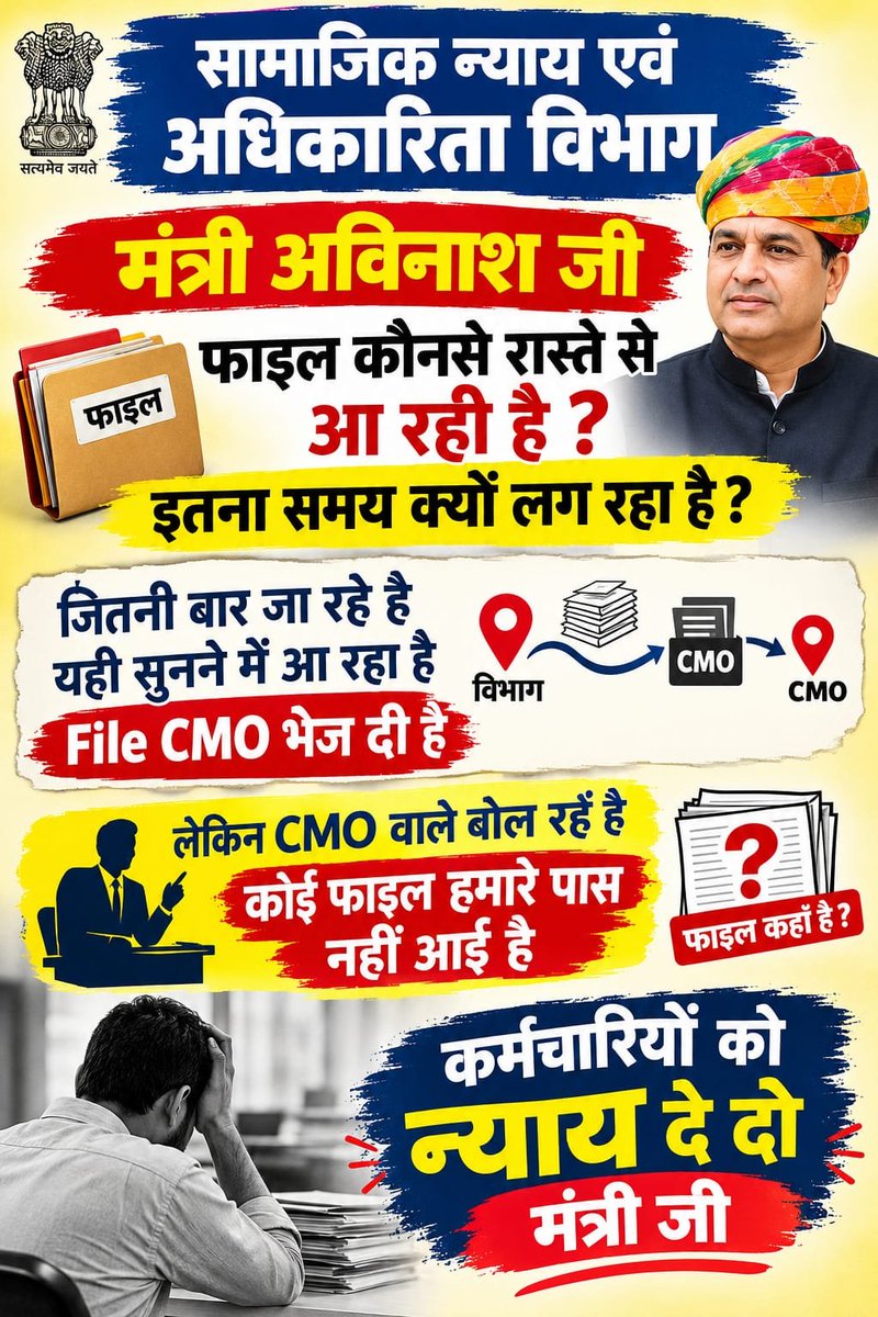 RCVaishanhav's tweet photo. कब तक इंतजार करना पड़ेगा @AvinashGehlot_ मौखिक नहीं लिखित में आश्वासन दीजिए। सामाजिक न्याय कीजिये। चुप मत बैठो मंत्री जी, 941 बच्चो के भविष्य का सवाल है।।
#SJED_चतुर्थ_श्रेणी_कर्मचारीयो_को_न्याय_दीजिए https://t.co/0t1SvYfW0e