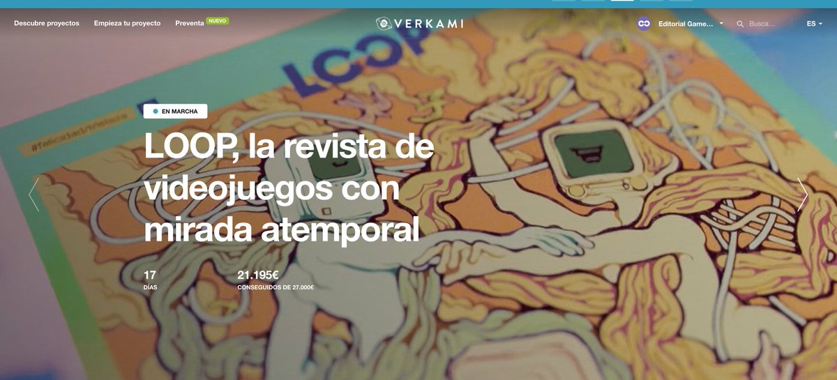 loop_gr's tweet photo. 👋 ¡Gente! 👋

Estamos en portada de @verkami, rozando el 80% de la meta y a poco más de dos semanas que se termine la campaña de crowdfunding.

Ahora mismo nos vendría estupendo un empujón para acercarnos un poco más al objetivo y dormir tranquilos.

¿Nos ayudas? 😉 https://t.co/C0i407OHLz
