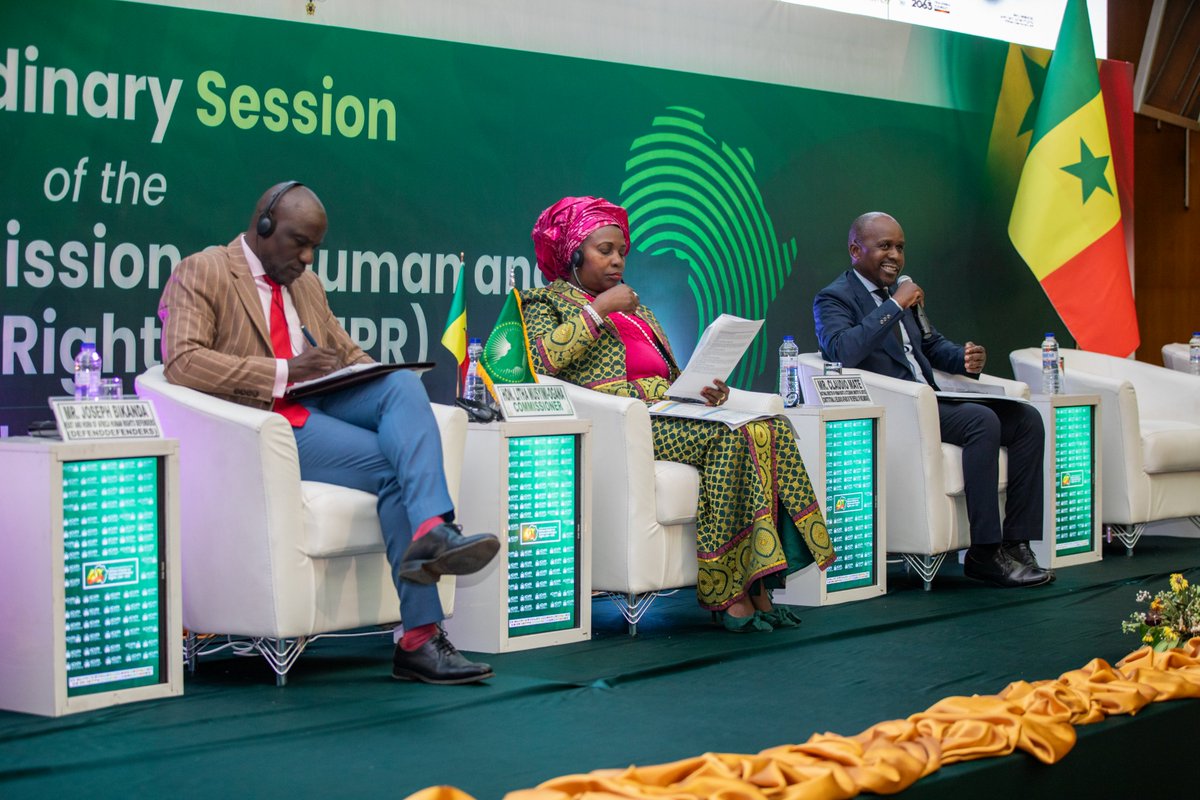 achpr_cadhp's tweet photo. To start Day 2 of the JSMF, the #ACHPR holds a Panel on special mechanisms progress, challenges and cross-cutting impact on promotion, protection, and interpretation of the African Charter, moderated by Hon. Comm. Dr. Litha Musyimi Ogana.
#ACHPR89OS #Charterat40 https://t.co/ZZGRNETZj3