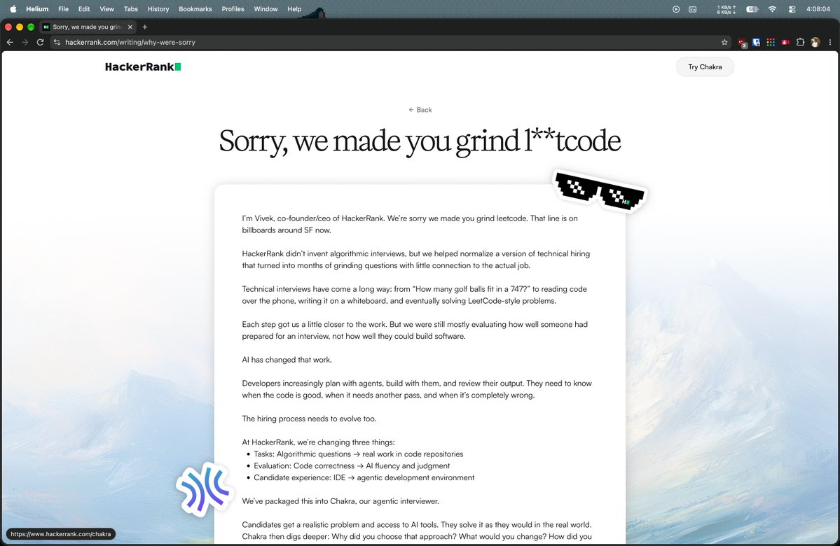 webdevankit's tweet photo. Hiring process is evolving 😭
If you're doing DSA, look at this-

#hackerrank #leetcode #dsa https://t.co/ilnEOzymwz