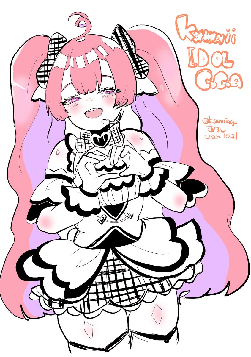k_sanniang's tweet photo. 可愛いアイドル落書き https://t.co/GFyrHTEZLF