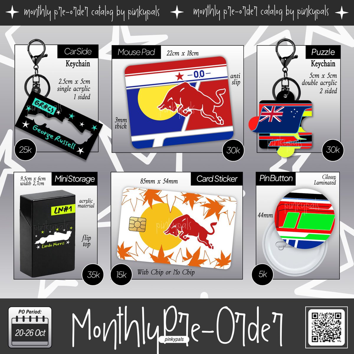dividedfor's tweet photo. [🇲🇾MY GO] October Pre-Order (F1 fanmerch) by @ljnsky

💰RM3~RM12 
📆~ 26 Oct, 6pm   
✅ No second payment

➡️ https://t.co/lq85Py6J1u

#dividedforGO https://t.co/4eUQxwqv7x