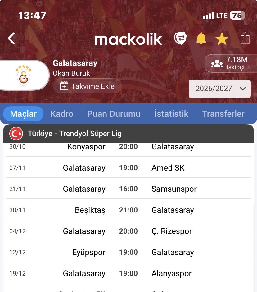 Worldbar1310691's tweet photo. @bulentuslu1903 Bülent bak sana lig fikstürü göstereyim amk 6 hafta istanbul dışına çıkmıyoruz şimdiden ben söyleyeyimde kudurun kuduz köpek taraftarları https://t.co/LxPT6QeXWC