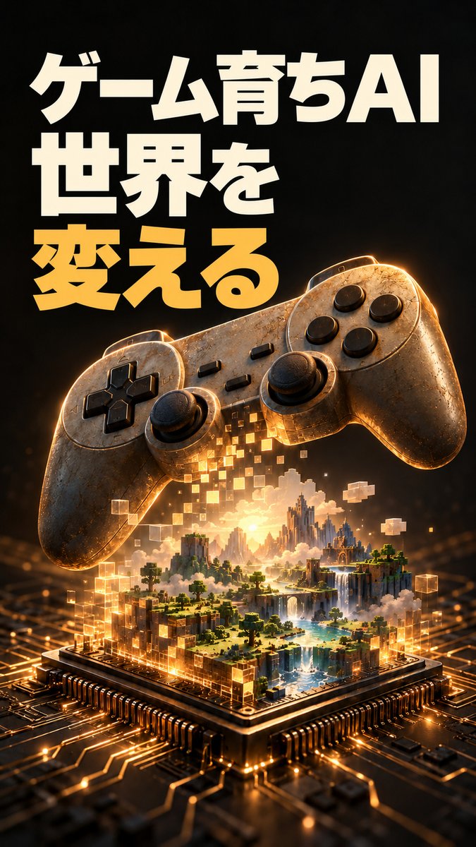 moushitteru's tweet photo. ゲームに育てられたAIが、世界を変えた #ゲーム #ai #aivideo #aivideos https://t.co/OxWrtKCP9Y